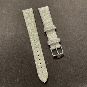 Michele 16mm Silver Glitter watch band